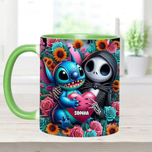 Load image into Gallery viewer, Personalized Nightmare Accent Mug Custom Name Gift for Halloween