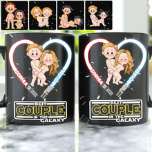 Load image into Gallery viewer, Personalized Couple Mug Custom Names Best Couple in the Galaxy Gift