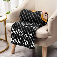 Load image into Gallery viewer, Personalized Naughty Blanket Custom Name Gift for Couples