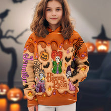 Load image into Gallery viewer, Personalized Halloween All Over Shirt Custom Name for Kids