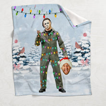 Load image into Gallery viewer, Personalized Horror Character Blanket Custom Gift for Halloween