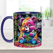 Load image into Gallery viewer, Personalized Don't Care Bear Weed Accent Mug Custom Name Gift