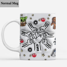Load image into Gallery viewer, Personalized Best Dad in the Galaxy Mug Custom Names Gift