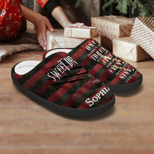 Load image into Gallery viewer, Personalized Sweet Dreams Slippers Custom Name Cozy Gift