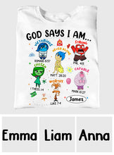 Load image into Gallery viewer, Personalized God Says I Am T-shirt & Hoodie for Kids