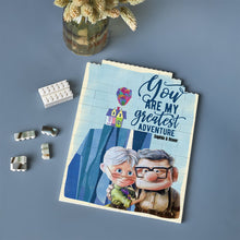 Load image into Gallery viewer, Personalized Vertical Rectangle Building Brick Block Custom Gift for Couple Anniversary