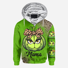 Load image into Gallery viewer, Personalized Grinchy Mama All Over Shirt Christmas Gift