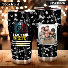 Load image into Gallery viewer, Personalized Father Tumbler Custom Name Galaxy Design Gift