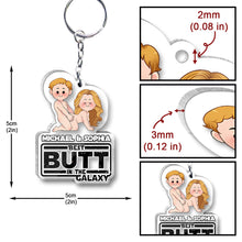 Load image into Gallery viewer, Personalized Transparent Acrylic Keychain Custom Name Gift for Couples