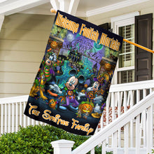 Load image into Gallery viewer, Personalized Halloween Mouse House Flag with Family Name