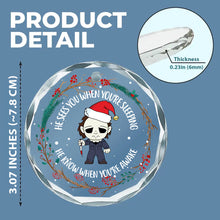 Load image into Gallery viewer, Personalized Horror Movie Characters Glass Ornament Gift for Christmas