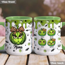 Load image into Gallery viewer, Personalized Grinchy Grandma Accent Mug Custom Name Gift