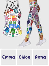 Load image into Gallery viewer, Personalized Cross Tank Top & Leggings Custom Name Gift for Her