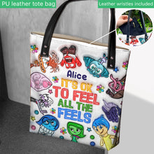 Load image into Gallery viewer, Personalized Tote Bag "It's Ok To Feel All The Feels" Gift for Kids