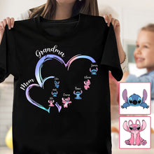Load image into Gallery viewer, Personalized Grandma T-Shirt & Hoodie with Ohana Design for Family Gifts