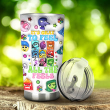 Load image into Gallery viewer, Personalized Tumbler It's Okay To Feel All The Feels Gift for Kids