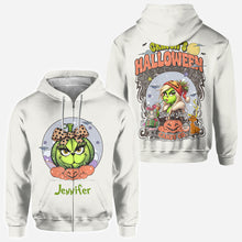 Load image into Gallery viewer, Personalized Christmas All-Over Shirt Cute Pumpkin Design Gift