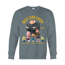 Load image into Gallery viewer, Personalized Best Dad Ever T-shirt & Hoodie Gift for Father's Day