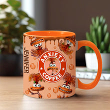 Load image into Gallery viewer, Personalized Accent Mug Custom Name Anxiety Coffee Gift