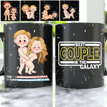 Load image into Gallery viewer, Personalized Couple Mug Best In The Galaxy Custom Names Gift
