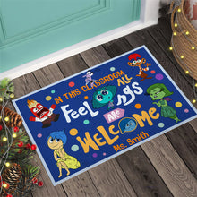 Load image into Gallery viewer, Personalized Classroom Doormat All Feelings Welcome Gift for Teacher