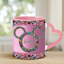 Load image into Gallery viewer, Personalized Heart Handle Mug Custom Name Gift for Mom