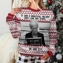 Load image into Gallery viewer, Personalized Holiday Ugly Sweater Custom Name Gift Idea