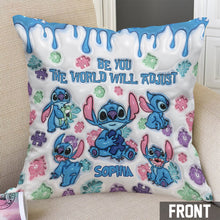 Load image into Gallery viewer, Personalized Autism Awareness Throw Pillow Custom Name Gift