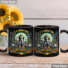 Load image into Gallery viewer, Personalized Beetlejuice Accent Mug Custom Name Gift for Halloween
