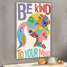 Load image into Gallery viewer, Personalized Be Kind to Your Mind Canvas Art Gift for Graduation