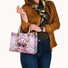 Load image into Gallery viewer, Personalized Leather Handbag with Ohana Design for Grandma - Unique Gift