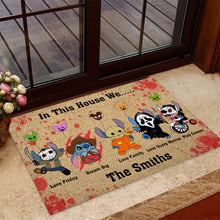 Load image into Gallery viewer, Personalized Doormat In This House Ohana Family Gift