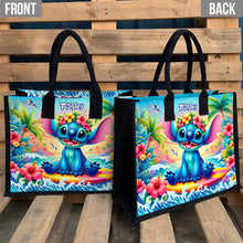Load image into Gallery viewer, Personalized Ohana Canvas Tote Bag for Mom Beach Gift