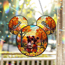 Load image into Gallery viewer, Personalized Window Hanging Suncatcher Ornament for Couples