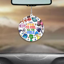 Load image into Gallery viewer, Personalized Acrylic Car Ornament It's Ok To Feel All The Feels Gift for Christmas