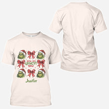 Load image into Gallery viewer, Personalized Grinch All-Over Shirt Custom Name Christmas Gift