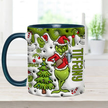 Load image into Gallery viewer, Personalized Grinch Accent Mug Custom Name Gift for Christmas