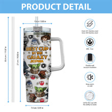 Load image into Gallery viewer, Personalized Galaxy Tumbler with Handle Gift for Kids - Custom Name