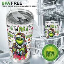 Load image into Gallery viewer, Personalized Grinch Tumbler Christmas Gift for Mom with Name