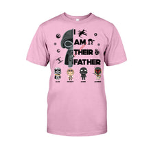 Load image into Gallery viewer, Personalized Star Wars T-Shirt & Hoodie Gift for Dad | Custom Names