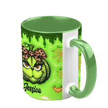 Load image into Gallery viewer, Personalized Grinch Accent Mug Custom Name Holiday Gift