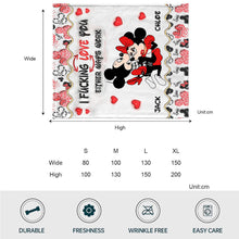 Load image into Gallery viewer, Personalized Mouse Blanket Cute Love Gifts for Couples