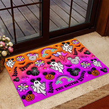 Load image into Gallery viewer, Personalized Halloween Mouse Doormat Custom Name Gift