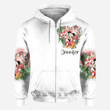 Load image into Gallery viewer, Personalized Merry Christmas All Over Shirt for Women | Perfect Holiday Gift
