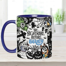 Load image into Gallery viewer, Personalized Nightmare Accent Mug Custom Name Gift for Halloween