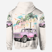 Load image into Gallery viewer, Personalized Sunset Chaser All Over Shirt with Custom Name for Beach Lovers