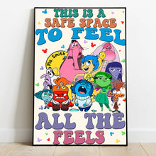 Load image into Gallery viewer, Personalized Canvas Print Safe Space Feelings Gift for Teacher