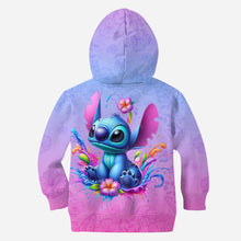 Load image into Gallery viewer, Personalized Blue Ohana All Over Shirt Custom Name Gift