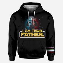 Load image into Gallery viewer, Personalized I Am Your Father All Over Shirt Custom Names Gift for Dad