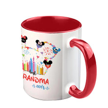 Load image into Gallery viewer, Personalized Grandma Accent Mug Custom Name Gift for Mother's Day